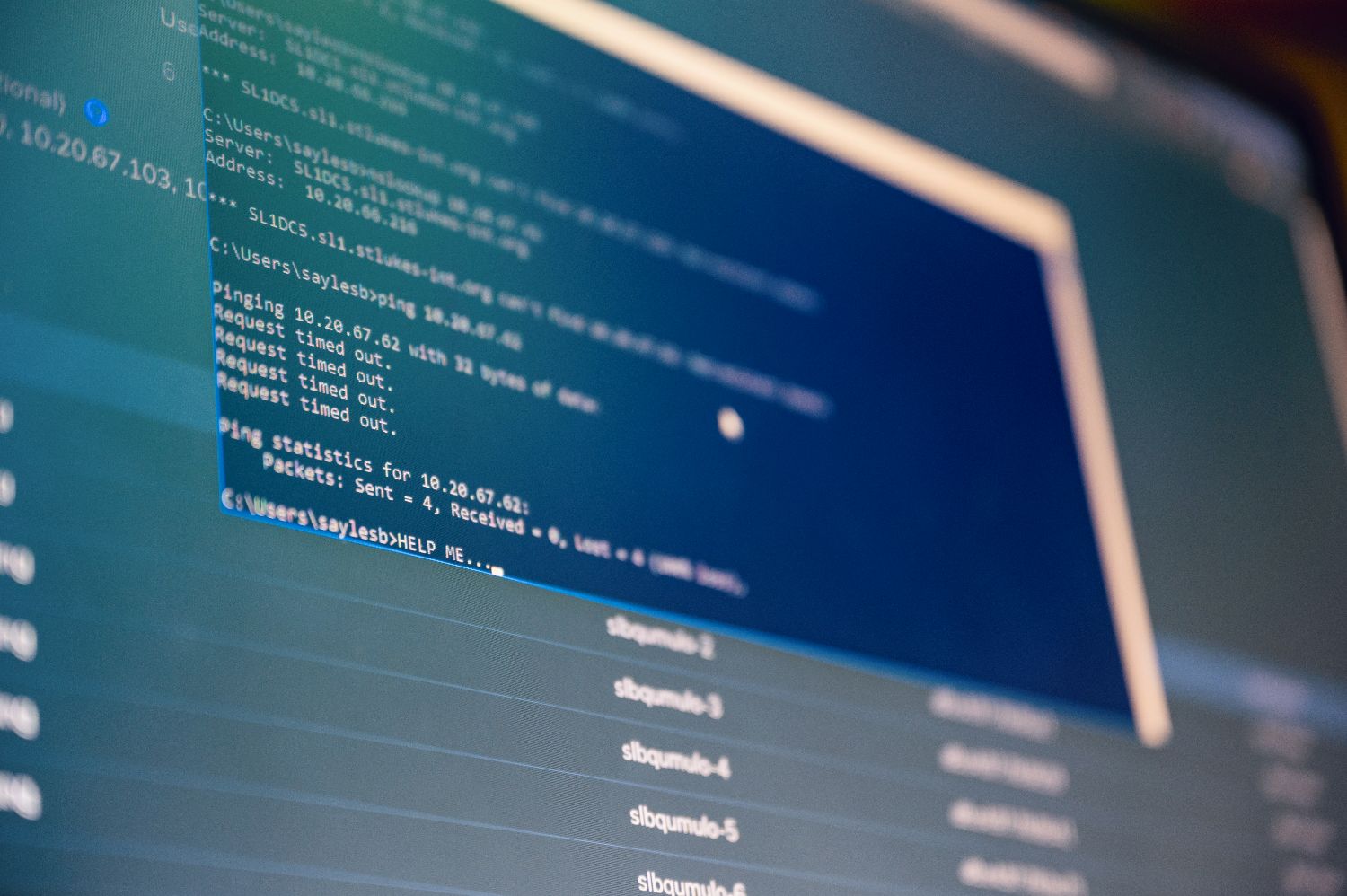 code sur écran d'ordinateur
